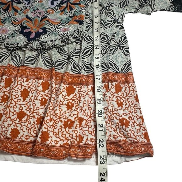 Anthropologie Teri Embroidered Printed Top, S - Picture 9 of 10